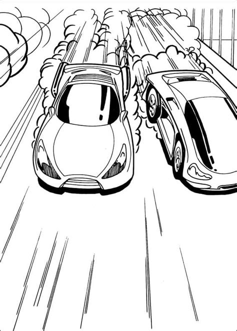 Coloriage Voitures Hot Wheels télécharger et imprimer gratuit sur ColoriageEnfant