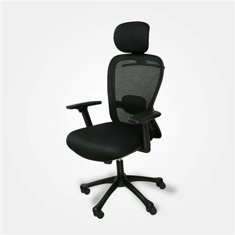 Fabric High Back Geeken Office Chairs Adjustable Arm Black At Rs