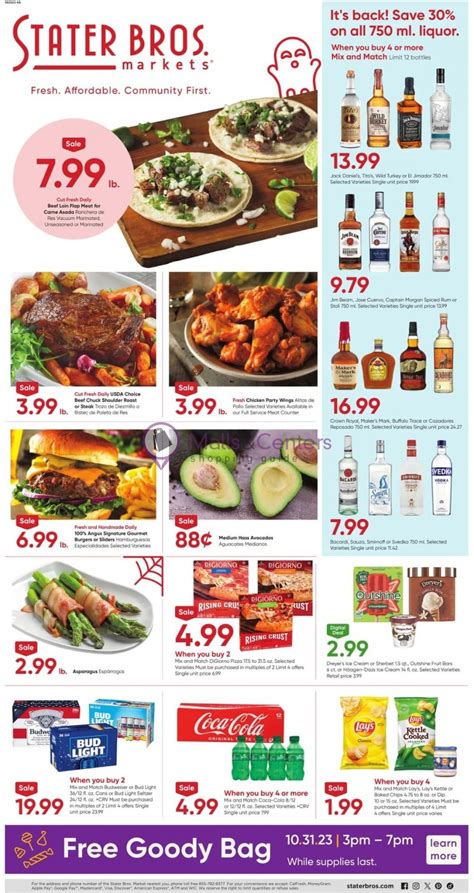 Stater Bros Weekly Ad Valid From To Mallscenters