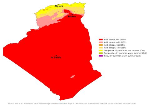 Blue Green Atlas The Climate Of Algeria