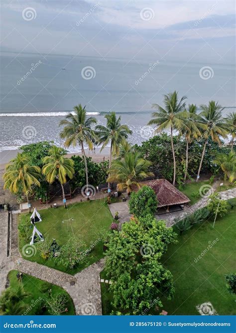 Pelabuhan Ratu Beach In West Java Profince Indonesia Stock Photo