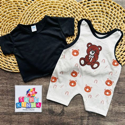 Comprar Linha Baby Conjunto Jardineira Urso Bbm R