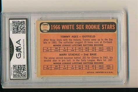 Topps Rookie Stars Marv Staehle Tommie Agee For Sale