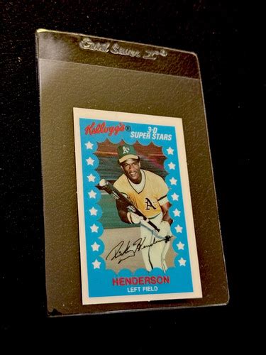 Rickey Henderson Kelloggs D Super Stars Oakland As Nm