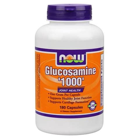 Now Foods Glucosamine 1000 Mg 180 Vegetable Capsules