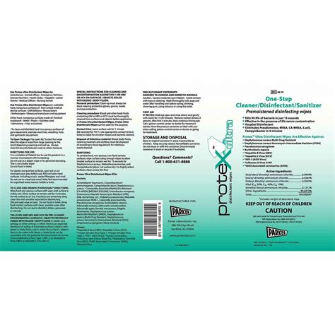 Protex Disinfectant Wipes One Step Cleaner Disinfectant Sanitizer