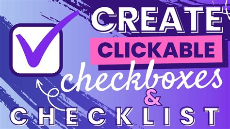 Create Clickable Checklist Checkboxes In Canva Great To Do Lists