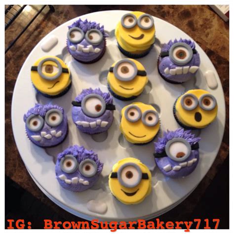 Purple Minion Cupcakes