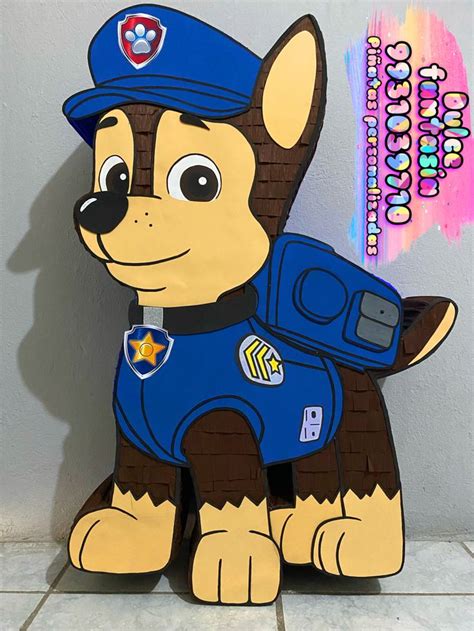 Piñata chase Piñatas de paw patrol Fiesta infantil paw patrol