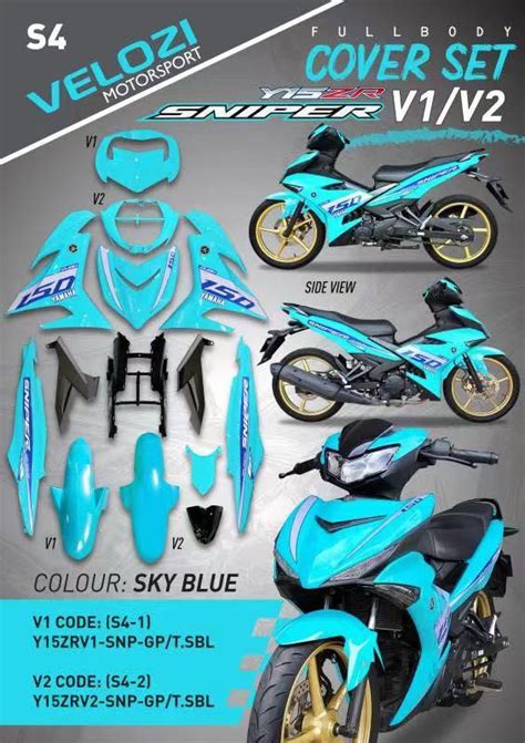 Body Cover Set Yamaha Sniper 150 Y15zr Mxking Motorcycles Motorcycle Accessories On Carousell