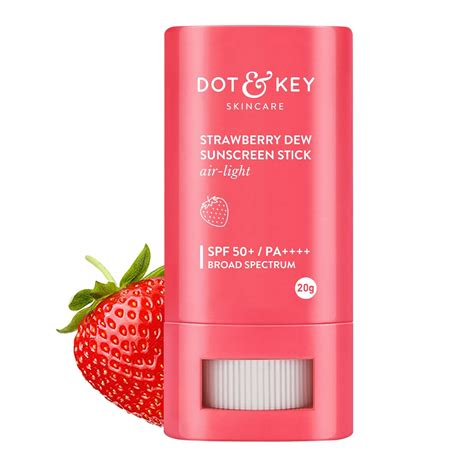 Buy Dot And Key Strawberry Dew Spf 50 Sunscreen Stick On The Go Spf 50 Pa