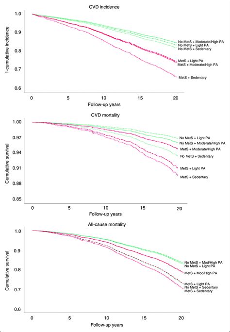 Model Predicted Survival Curves For Cardiovascular Disease Cvd