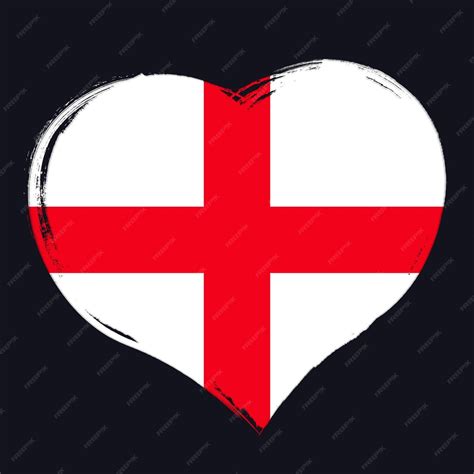 Premium Vector Flag Of England Banner With Grunge Brush