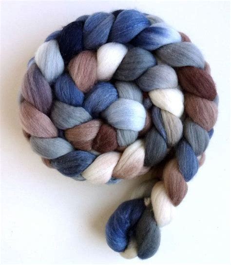 Polwarth Silk Roving Handpainted Spinning Or Felting Fiber Etsy In