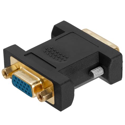 Cmple Dvi I Dual Link Male To Hd15 Vga Female Adapter Gold