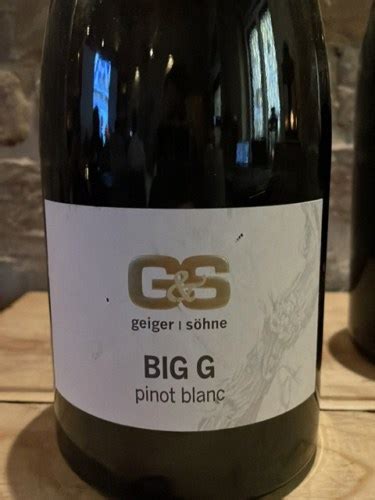 Weingut Geiger Söhne Big G Pinot Blanc Vivino Canada