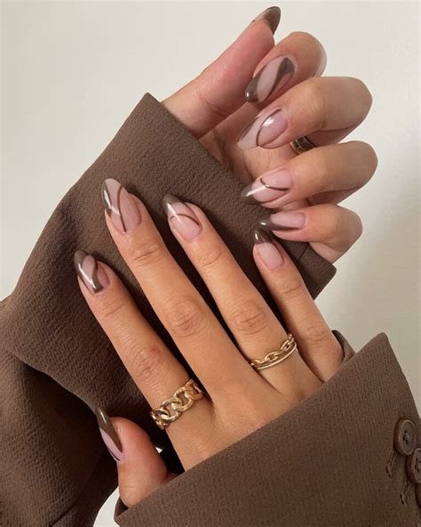 40 Latest Brown French Tip Nail Ideas To Try In 2024