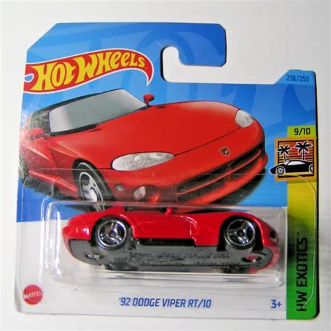 HOT WHEELS 2023 92 Dodge Viper Rt 10 Rouge Hw Exotics HKG71