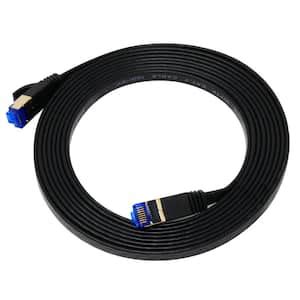 QualGear 10 ft. CAT 7 Flat High-Speed Ethernet Cable - White QG-CAT7F ...