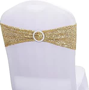 Amazon Litingzhilong Pcs Stretch Sequin Chair Sashes Chair