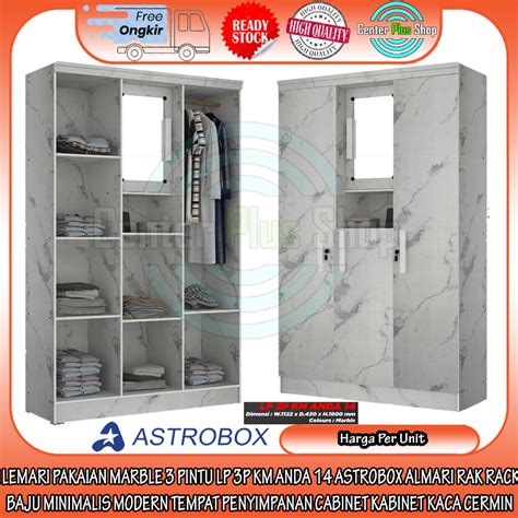 Jual Kargo LEMARI PAKAIAN 3 PINTU LP 3P KM ANDA 14 ASTROBOX AYUN