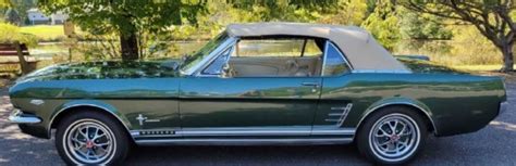 1966 Ivy Green Mustang Convertible