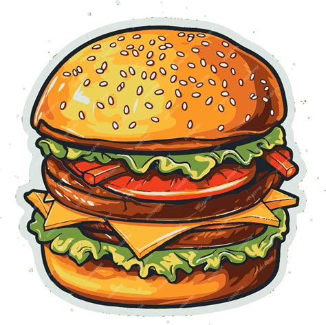 Premium Vector Vector Burgers Design Collection Burger Vector Graphics Showcase