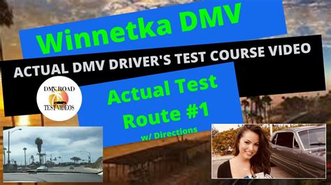 Actual Test Route Winnetka Dmv Test Route 1 Behind The Wheel