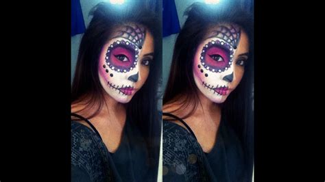 Sugar Candy Skull Makeup Half Face | Saubhaya Makeup