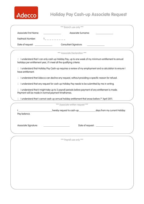 Adecco Form Fill Out Printable PDF Forms Online