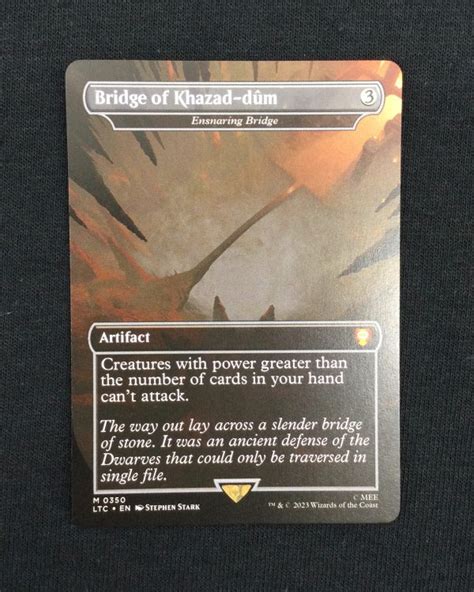 Bridge Of Khazad Dum Ensnaring Bridge MTG Proxy The Lord Of The