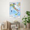 Mappa Italia Fisico Politico Map Of Italy Posters Buy Now In The Shop