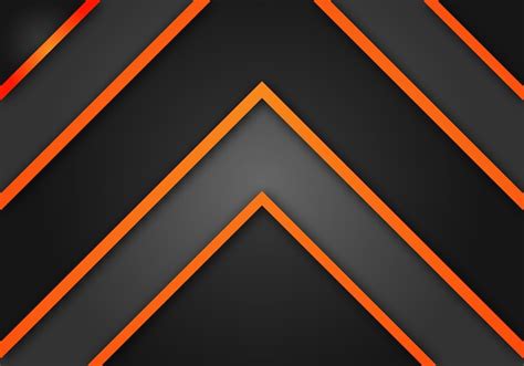 Premium Vector Orange Arrow Dark Grey Shadow With Blank Space