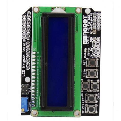 Lcd Keypad Shield Blue Backlight For Arduino