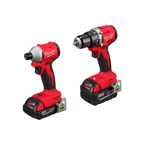 Milwaukee Tool M18 Compact Brushless 2 Tool Combo Kit The Home Depot