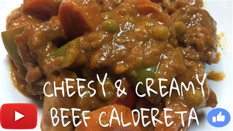 How To Cook Cheesy Creamy Beef Caldereta Ala Jhun Calderetang Baka