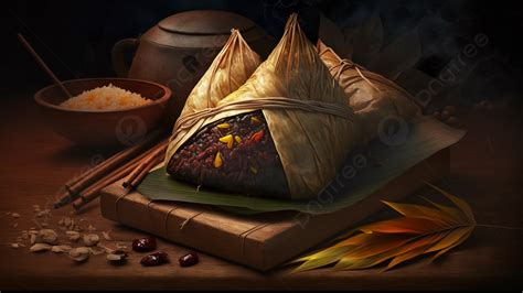 Dragon Boat Festival Zongzi Food Background Dragon Boat Festival