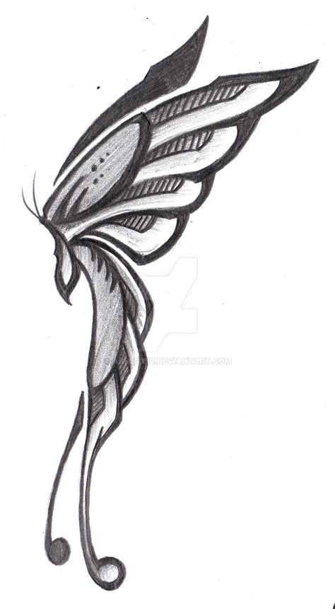 Tribal Butterfly Side view by Ashes360 on DeviantArt