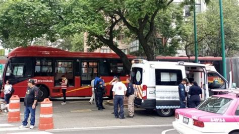 Accidente del Metrobús Línea 1 deja 12 heridos dos de gravedad La