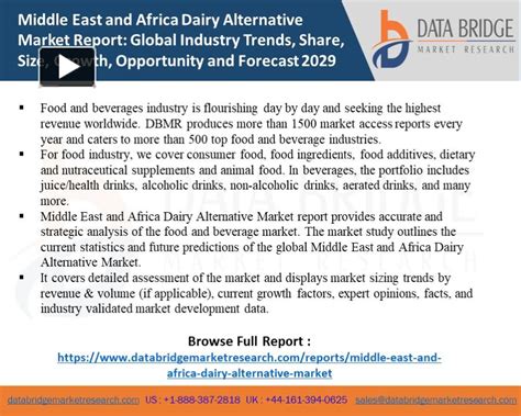 Ppt Middle East And Africa Dairy Alternative Market Powerpoint