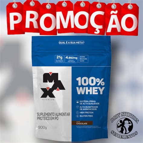 Whey 100 Protein Concentrado Max Titanium Shopee Brasil