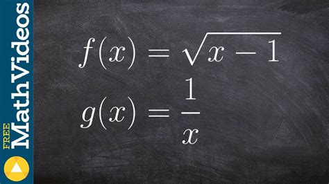 Evaluate The Composition Of Two Functions Radical And Rational Youtube