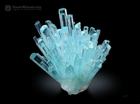 Aquamarine Cluster With Albite From Pakistan Fine Art Minerals