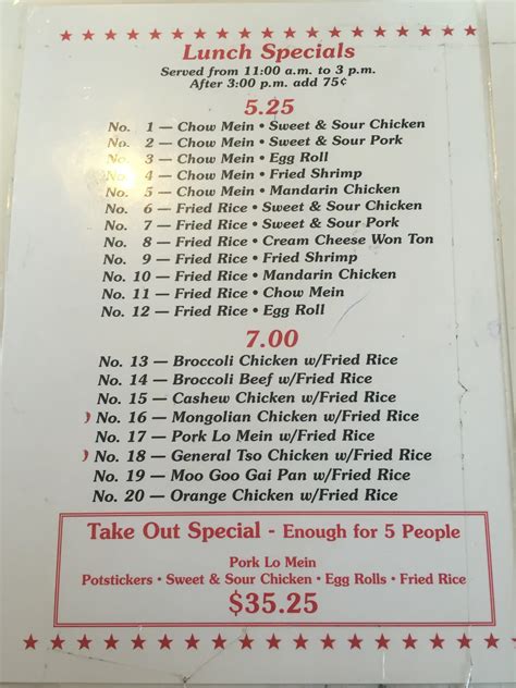 New Hong Kong Restaurant Menu Menu For New Hong Kong Restaurant