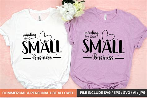 Minding My Own Small Business Svg Design Graphic By Gatewaydesign