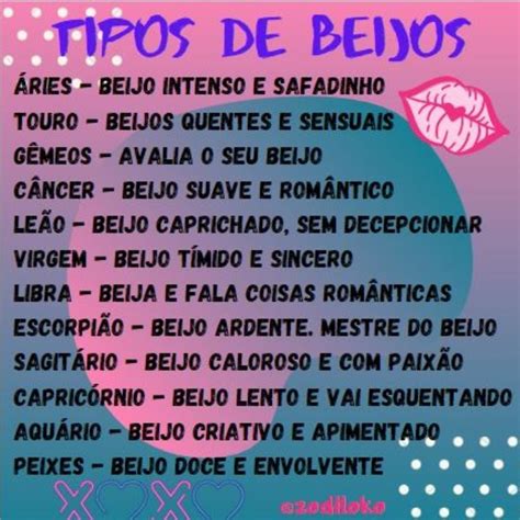 Louco Astral On Instagram Tipos De Beijos Ries Touro C Ncer