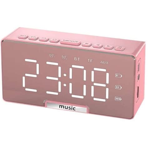 Enceinte Bluetooth Radio Reveil Reveil USB Chambre Horloge Intelligent