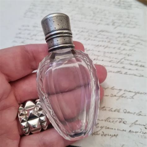 FLACON A SELS OU PARFUM XIXè Cristal Argent Victorian Silver SCENT