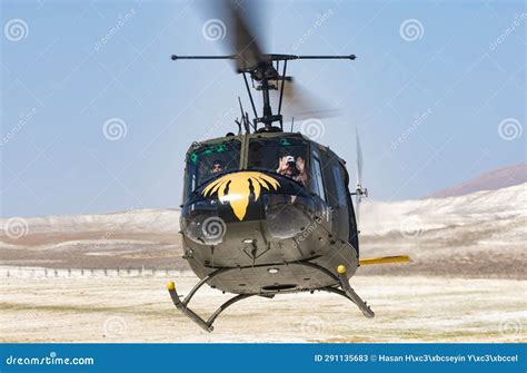 Bell Uh Iroquois Nickname Huey Military Helicopter At Shg Airshow