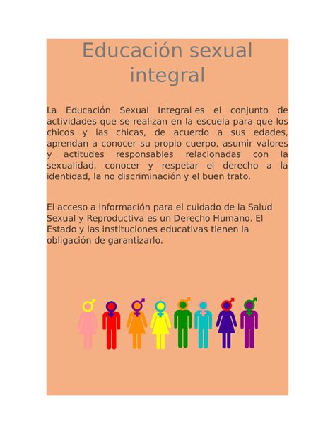 Secuencias Did Cticas Sobre Educaci N Sexual Integral Conectate Iciec